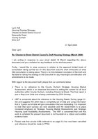 Chester le street Housing Strategy letter March