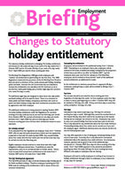 Changes to Holiday entitlement2007