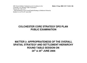 Colchester Core Strategy Spatial Strategy R.T. - May 2008