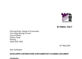 Test Valley Planning Obligations SPD May 2008