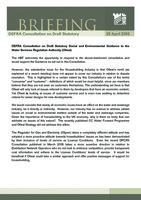 HBF Briefings - DEFRA Consultation on Draft Statutory Gudiance to Ofwat - 29 April