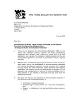 HBF Response - Prosperous Places National Sub Review - 19 June 2008 