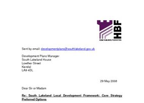 South Lakeland Core Strategy  Pref Options May 2008