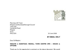 Reigate   Banstead Redhill Town DPD - Issues   Options - 20 June