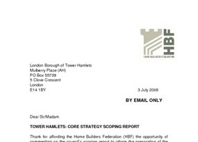 Tower Hamlets Core Strategy Scoping Report - 3 July 2008