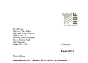 Wycombe developer contributions guidance 9 July 2008