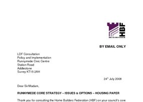 Runnymede Core Strategy Issues   Options Consultation July 2008