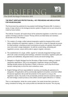 HBF08 Briefing - Draft Heritage Protection Bill 2008