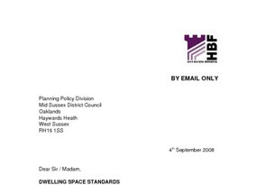 Mid Sussex Space Standards SPD September 2008