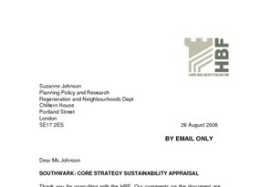 Southwark Core Strategy Sustainability Appraisal - 26 August 2008