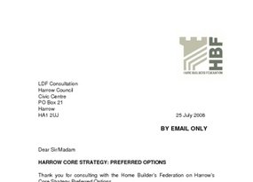 Harrow Core Strategy Preferred Options 25 July 2008