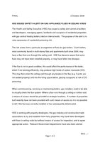 HSE Press Release - Gas safety alert - October 2008