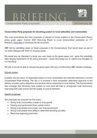 HBF Briefing - Conservative Party proposals -local authorities- 26 Feb 2009