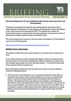 Member Breifing - Government Statement of 16 July on Definition of Zero Carbon Homes - 20 Jul 09