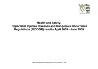 Health and Safety Q1  2009 - 2010 results