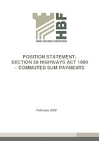 HBF Position statement section 38 highways act with Covering Note -23-02-2009