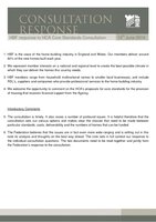 HBF response - HCA Core Housing Design and sustainability standards Consultation -15.06.10