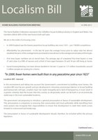HBF Government briefing- Localism Bill   - 14 Jan 2011