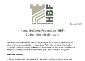 HBF Budget Submission 2011 - March 2011