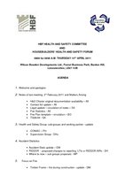 1. Health and Safety Agenda 14.04.11