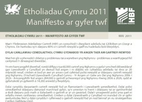 ETHOLIADAU CYMRU 2011   MANIFFESTO AR GYFER TWF - MAI 2011 - FULL VERSION