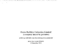 HBF Statutory Accounts 2010