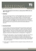 Member Briefing FWMA note of meeting Defra-DCLG-HBF in July -  August 2011
