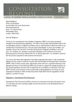 HBF Response - Local Planning Regulations - Oct 2011