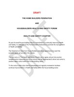 11. DRAFT Heatlh and Safety Charter