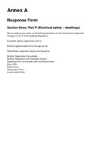 Section 3 - Part P  Electrical safety - dwellings 
