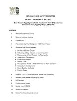 1. HBF Health and Safety Committee  Agenda  - July meeting