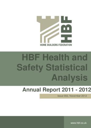 HBF Health and safety Statistical Analysis Annual Report 2011 2012 Rev 002