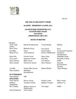 2. Health and Safety notes - 24 April 2013