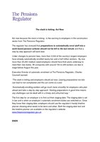 Automatic enrollment article Call to Action