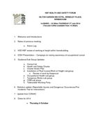 HBF Forum Agenda - 3rd July 2014