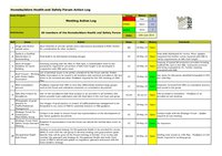 HBF Health and Safety Forum meeting - Action log - 13th June 2014