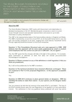 HBF Response - CD261 Consultation on replacement of the Construction  Design and Management Regulations 2007  