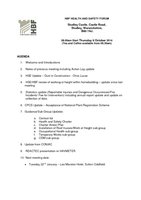 HBF Forum Agenda - 9th October 2014