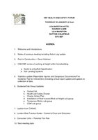 HBF Forum Agenda