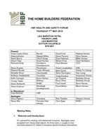 Health and Safety meeting notes 7th May