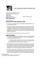 Planning Obligations SPD - HBF Oct15