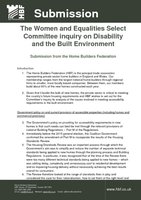 The Women and Equalities Select Committee inquiry on Disability and the Built Environment