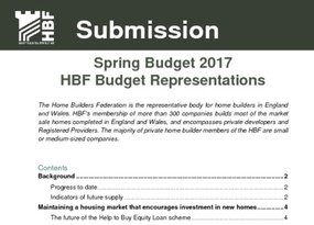 HBF Budget Submission Spring 2017