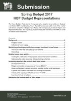 HBF Budget Submission Spring 2017