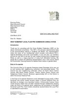 West Somerset Local Plan pre submission consultation 23 March 2015