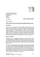 West Devon Local Plan Publication Version consultation 13 April 2015