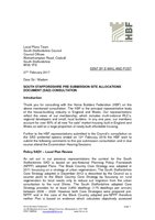 South Staffordshire pre submission SAD consultation 27 Feb 2017