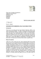 Sedgemoor Pre Submission Local Plan consultation 17 March 2017