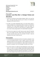 Lancaster Strategic Policies Allocations Mar17