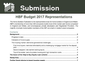 HBF Budget Representations 2017